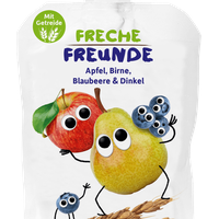 Erdbär Freche Freunde Bio Quetschmus Apfel, Birne, Blaubeere & Dinkel 100 g
