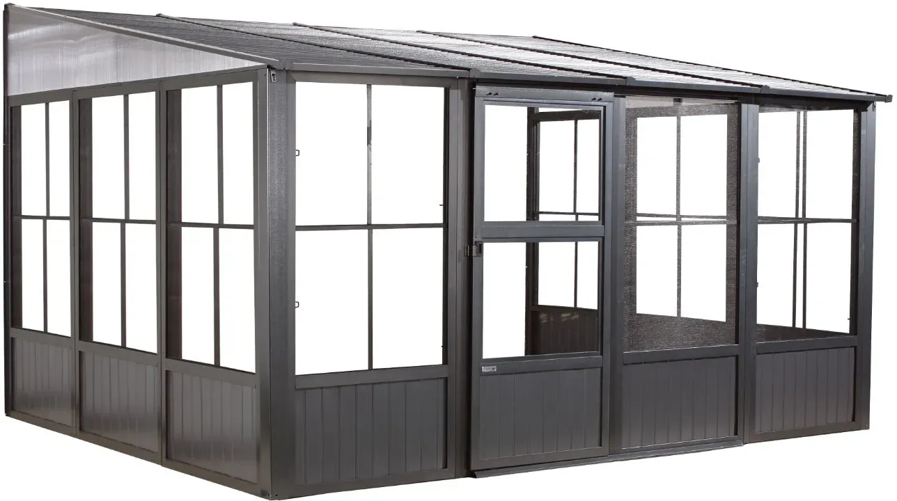 Sojag Charleston Mural 10x13,anthrazit,309 x 404 x 244 cm (L x B x H)