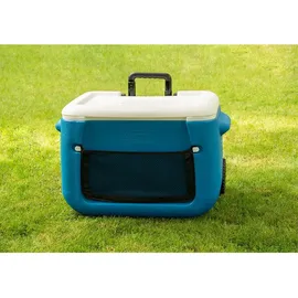 Coleman 50QT Poly-lite Wheeled Mesh Cooler
