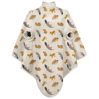 Little Casimir Großes Lätzchen „Boo zum Überwerfen für Baby und Kleinkind 6-48 Monate. Ärmellätzchen aus Öko Tex zertifizierter Baumwolle - Geschenk für Mütter von Jungen oder Mädchen (Wildlife 2.0) - Einheitsgröße
