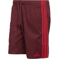 adidas 3-Streifen Badehose Rot M