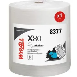 WypAll X80, 8377, weiß 1-lagig, 475 Tü./Rl.KIMBERLY-CLARK