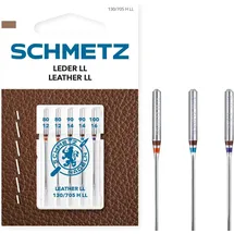 SCHMETZ Nähmaschinennadeln aus Leder, Größe 12 bis 16 - 5 Stück