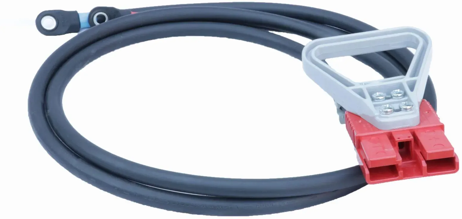 Anderson Flachstecker SBE 160A rot mit Griff und Zugentlastung 25mm2 (mit Endableiter 1500mm) (oder ähnlich Anderson)