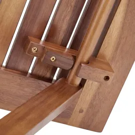 Tectake Bistro-Set Sóller 3-tlg. Braun