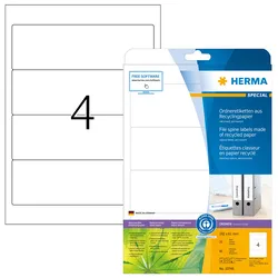 HERMA 10746, Weiß, Selbstklebendes Druckeretikett, Gestanztes Etikett, Papier, L