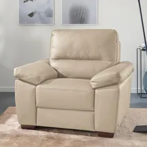 Calia Italia Sessel Gaia Leder 100 x 92 x 94 cm beige