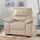 Calia Italia Sessel Gaia Leder 100 x 92 x 94 cm beige