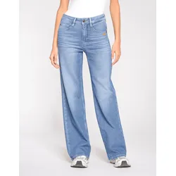 Weite Jeans GANG "GANG Jeans Wide Fit 94AMELIE WIDE", Damen, Gr. 26, Normalgrößen, blau, 98% Baumwolle, 2% Elasthan, Jeans