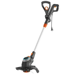 Gardena 9874-20, Rasentrimmer, Nylonschnur, D-Schlaufengriff, Schwarz, Edelstahl