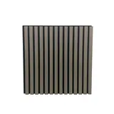 Akustikpaneele Holz in Eiche Grau - 3x quadratrische Wandpaneele 58x58x2,1 cm - Echtholzfurnier mit Filz - Holzpaneele Wandverkleidung zum Kleben oder Schrauben - einfache Montage