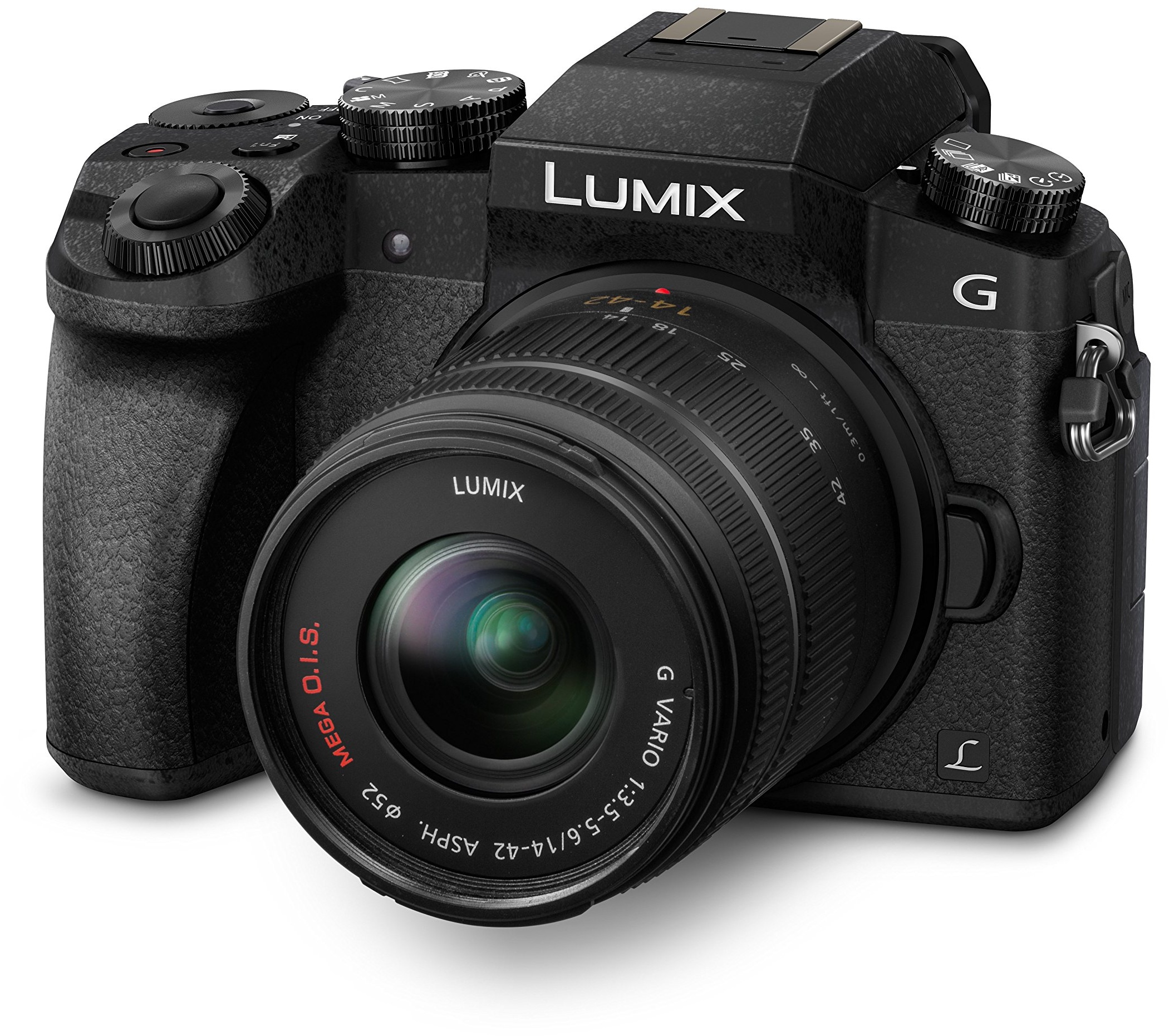 Panasonic LUMIX G DMC-G70KAEGK Systemkamera (16 Megapixel, OLED-Sucher, 7,5 cm OLED Touchscreen, 4K Foto und Video) mit Objektiv H-FS14042E schwarz