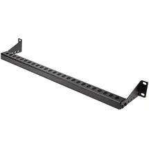 Startech 1HE Rack Kabelführung mit Einstellbarer Tiefe, Kabelführungsbügel für Organisiertes 19 Zoll Rack/Serverschrank, Horizontale Rack Kabelmanagement, Lacing Bar (12S-Cable-Lacing-BAR)