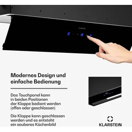 Klarstein Ventimate Unterbauhaube 85 cm Schwarz