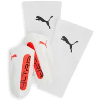 Puma ULTRA Light Sleeve, Unisex Schienbeinschoner, PUMA White-Glowing Red,