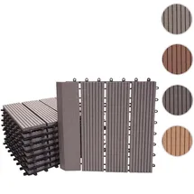 Mendler WPC Bodenfliese Rhone grau 30 x 30 cm 11 St.