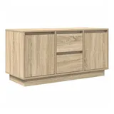 vidaXL TV-Schrank mit LED-Leuchten 100 x 41 x 50 cm Braun Holzwerkstoff