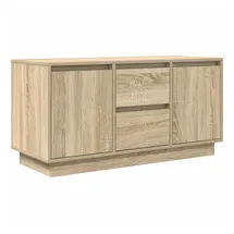 vidaXL TV-Schrank mit LED-Leuchten 100 x 41 x 50 cm Braun Holzwerkstoff