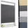 Woltu Plissee Wabenplissees ohne Bohren 80 x 120 cm grau