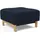 Innovation Living Polsterhocker 100% Polyester 65 x 40 x 65 cm Blau