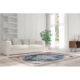 lalee.avenue Maxi AE 8400 Creme / blau 140cm x 200cm