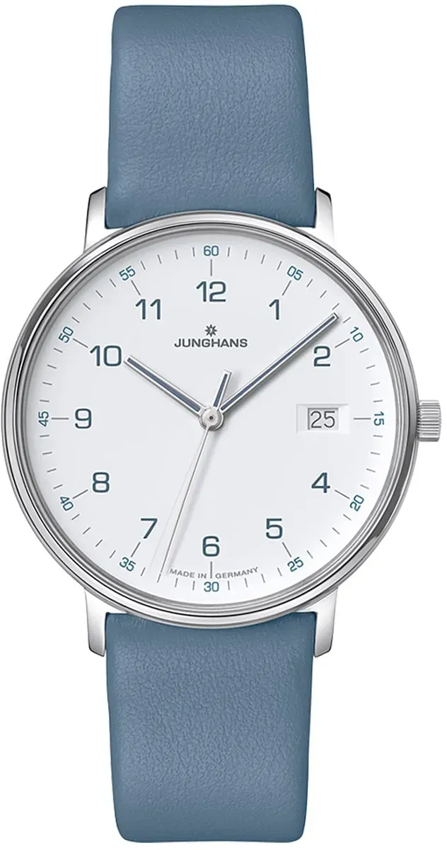 Junghans 47/4456.00 Damen-Armbanduhr Form Hellblau