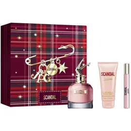 Jean Paul Gaultier Scandal Eau de Parfum 80 ml + Body Lotion 75 ml + Eau de Parfum 10 ml Geschenkset Christmas Edition