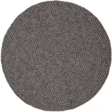 myfelt Filzkugelteppich Carl - Ø 50 cm, ideal für Schlaf-, Wohn-, Kinderzimmer, Flur & Bad,