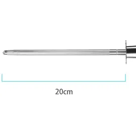 Intirilife Wetzstab Messerschärfer in SILBER – Gr.: onesize