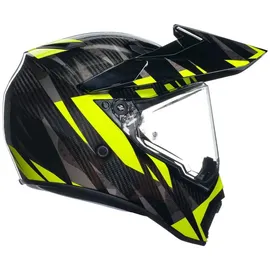 AGV Ax9 Steppa Endurohelm - Dunkelgrau/Grau/Neon-Gelb / XL