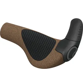 Ergon GP2 Evo Biokork Fahrradgriffe schwarz/braun 130,5 mm