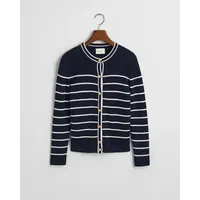 GANT Breton Strickjacke - Evening Blue - M