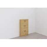FMD Step 3 58,5 x 0 x 17 cm mit 3 Klappen beige / beige