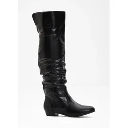 bonprix Overknee Stiefel, schwarz, 42, Vegan