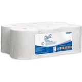 Scott Control Rollenhandtücher 6699 – 2-lagige Einweg-Papiertücher – 6 Papiertuchrollen x 200m Papierhandtücher, weiß (insges. 1.200m)