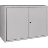 HP Autozubehör Hängeschrank H600xB800xT300mm Vollblech,1 BD Stahlbl.lichtgrau/lichtgrau