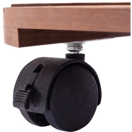 vidaXL Pflanzenroller 2 Stk. Braun Ø30x7,5 cm WPC
