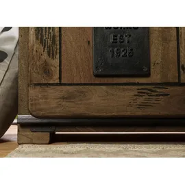 Massivmoebel24 Regal Mango 100 x 45 x 175 cm Braun