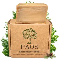 PAOS Kiefernteer Seife, ca.150g, Naturseife, Handgemacht, Teerseife, Keine chemischen