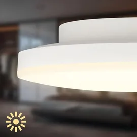 B.K.Licht LED Deckenlampe 12W rund Kunststoff