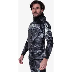 Neoprenjacke Herren 5 mm Glattneopren Freediving - Omer Blackstone S