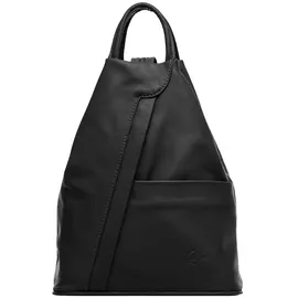 CASPAR Modell No.782 Schultertasche Leder Black