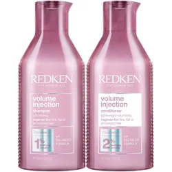 Redken Volume Injection Set (Shampoo 300ml + Conditioner 300ml)