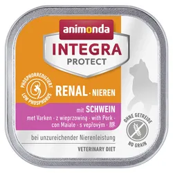 animonda Integra Protect Niere 100g Schale Katzennassfutter 16 x 100 Gramm mit Schwein