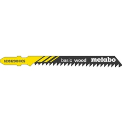 Metabo 5x Stichsägeblätter Basic wood / Holz 74mm schnelle grobe Schnitte, T111C