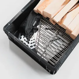 boxio FIRE Bundle: Feuerschale mit Grill in Eurobox