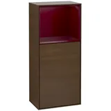 Villeroy & Boch Villeroy und Boch Finion Seitenschrank F510HBGN 41,8x93,6x27cm, rechts, Regal oben Peony Matt, Walnut veneer