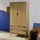 sweeek Kleiderschrank Vintage 55 x 180 x 55 cm Schwarz