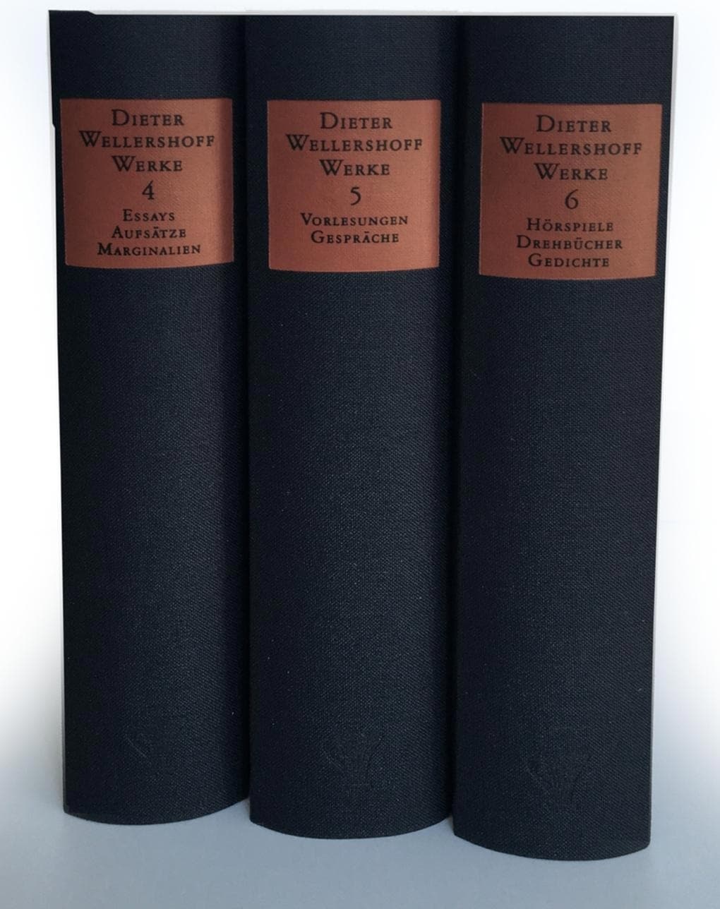 Bd. 4: Essays, Aufsätze, Marginalien. Bd. 5: Vorlesungen und Gespräche. Bd. 6: Hörspiele, Drehbücher, Belletristik von Dieter Wellershoff
