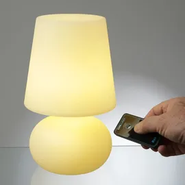 MARELIDA LED Garten Tischlampe Weiß